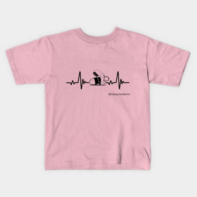 2023 My Heart Beats for Clogging! Kids T-Shirt by Sleepy-Eyed John's Music & Clogging